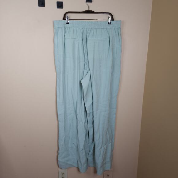 Madewell The Tall Carley Wide-Leg Pant in Softdrape in Sage Mist Size XXL Tall - Picture 5 of 10